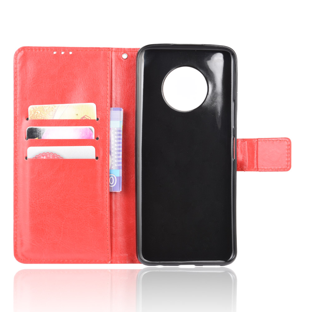 Infinix Note 7 Case, PU Leather Wallet Case Phone Cover [Stand Feature] with Wrist Strap
