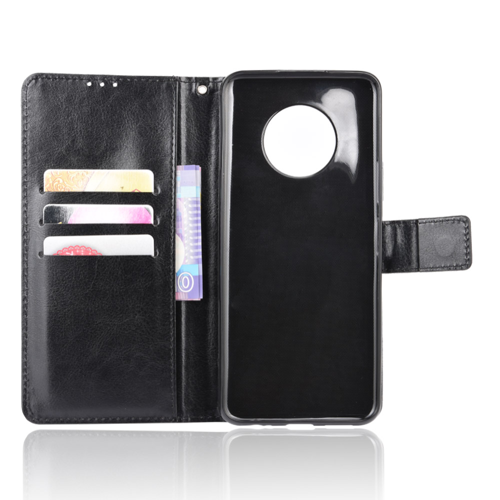 Infinix Note 7 Case, PU Leather Wallet Case Phone Cover [Stand Feature] with Wrist Strap