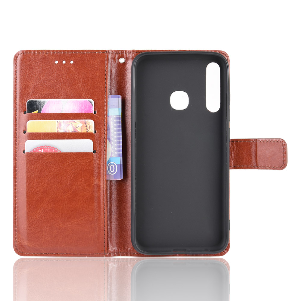 Infinix Smart 3 Plus X627 Case, PU Leather Wallet Case Phone Cover [Stand Feature] with Wrist Strap