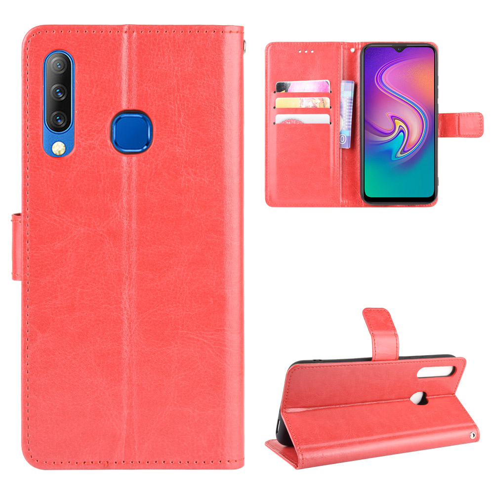 Infinix Smart 3 Plus X627 Case, PU Leather Wallet Case Phone Cover [Stand Feature] with Wrist Strap