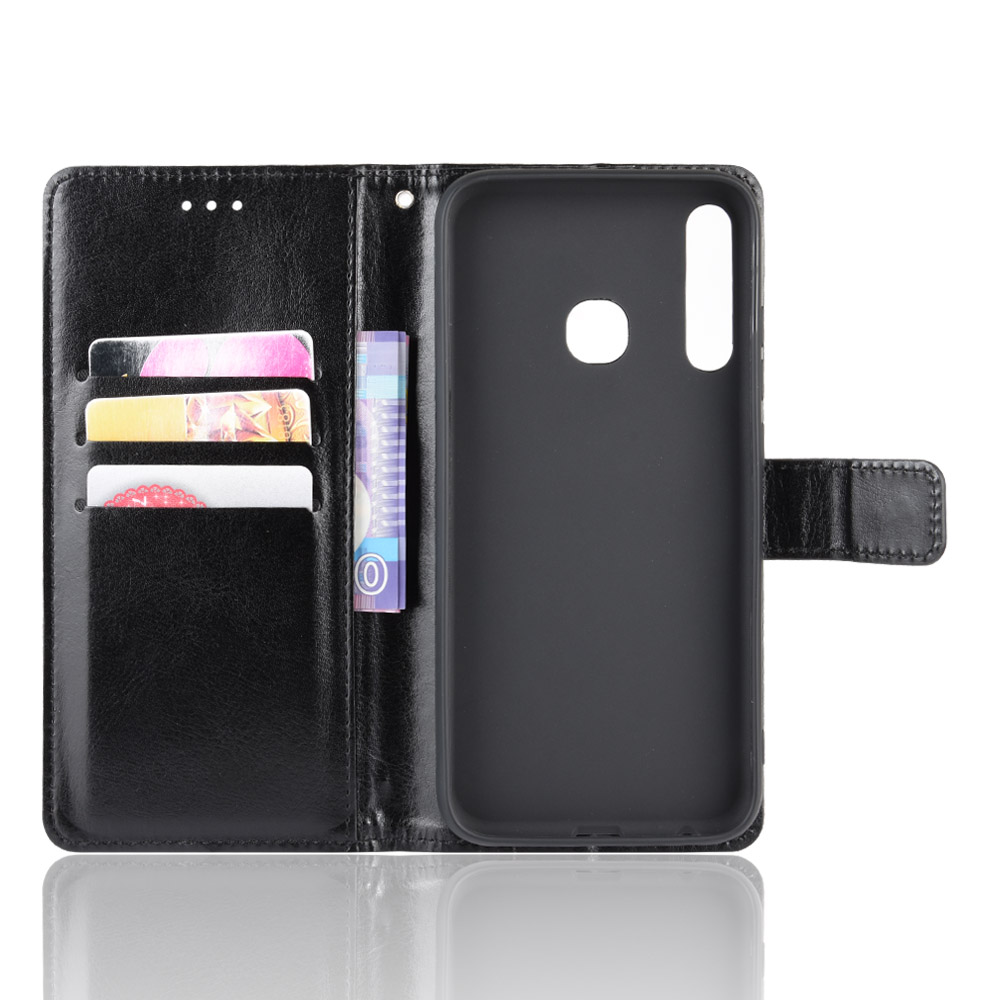 Infinix Smart 3 Plus X627 Case, PU Leather Wallet Case Phone Cover [Stand Feature] with Wrist Strap