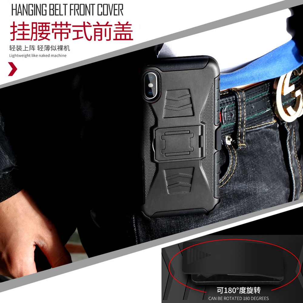 iPhone 6 6S Belt Clip Case, Combo Shell Slim Case with Belt Swivel Clip &amp; Built in Kickstand