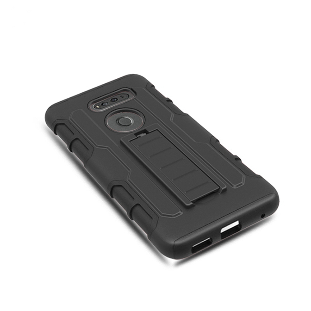 LG V30 Case, Combo Shell Cover w/Built-in Kickstand + Swivel Belt Clip Holster