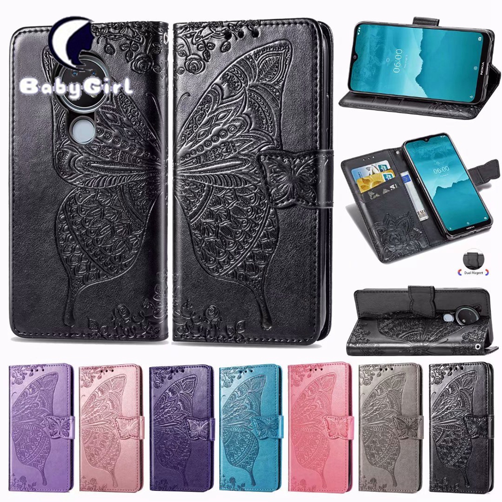 Nokia 6.2 Case Nokia 7.2 Case Nokia 2.3 Case Nokia 1.3 Case Embossing Wallet Case Credit Cards Slot