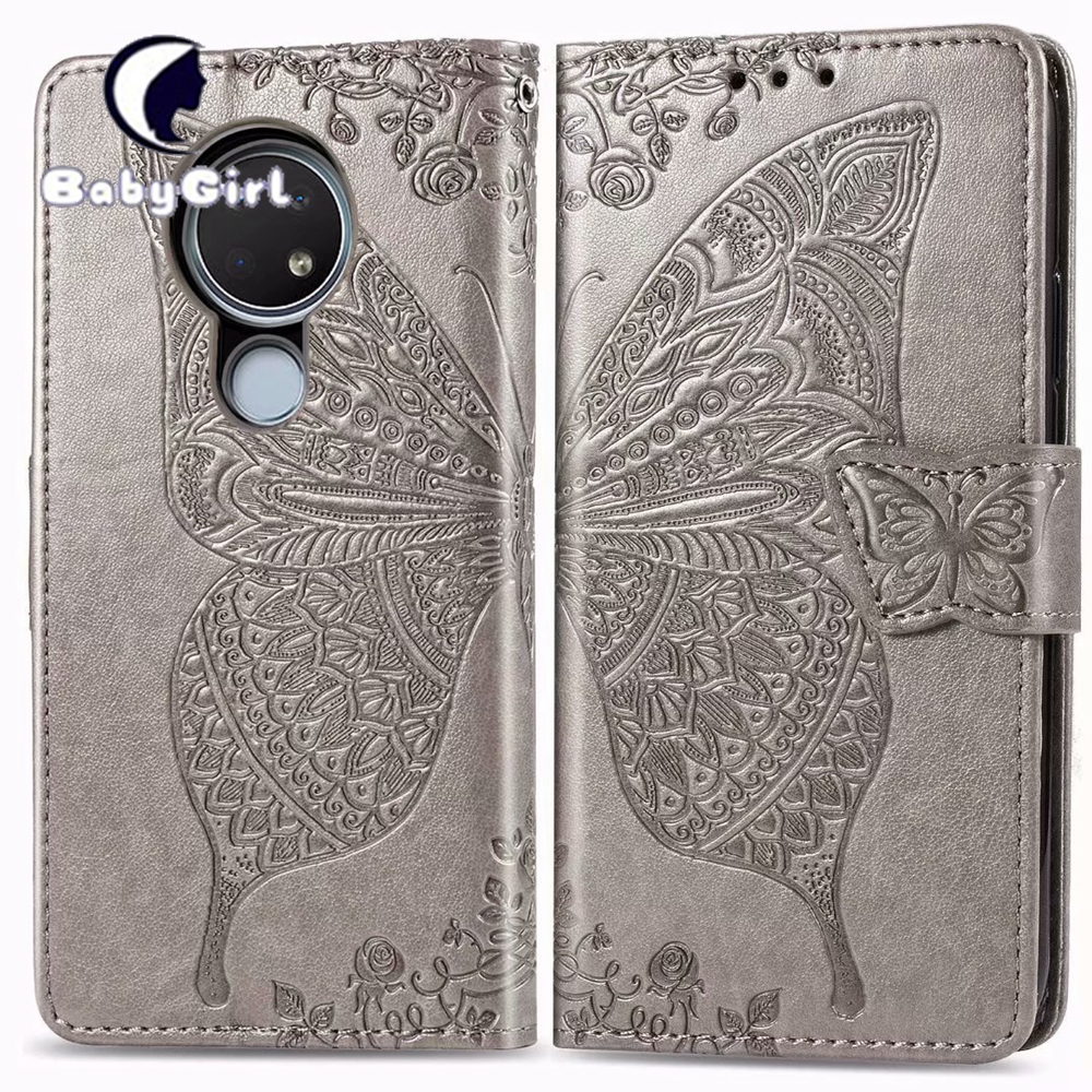 Nokia 6.2 Case Nokia 7.2 Case Nokia 2.3 Case Nokia 1.3 Case Embossing Wallet Case Credit Cards Slot