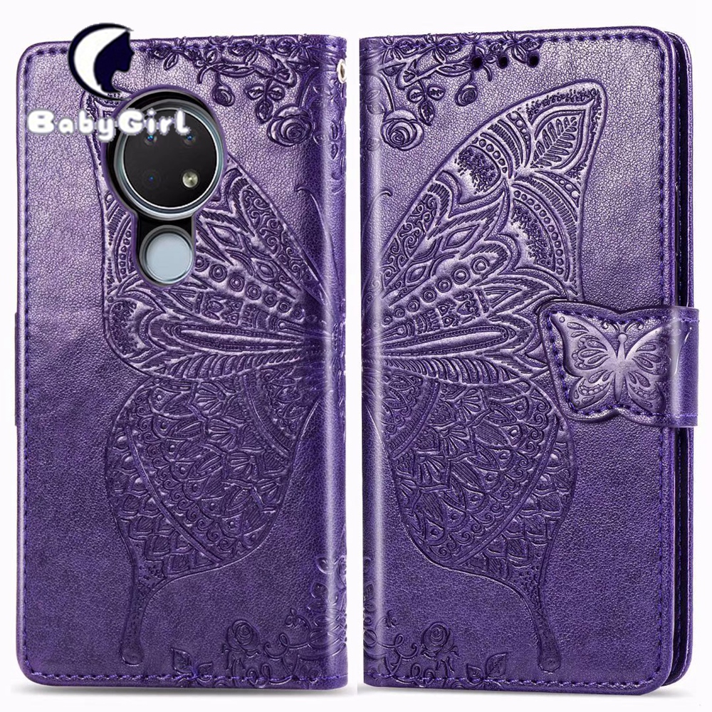 Nokia 6.2 Case Nokia 7.2 Case Nokia 2.3 Case Nokia 1.3 Case Embossing Wallet Case Credit Cards Slot