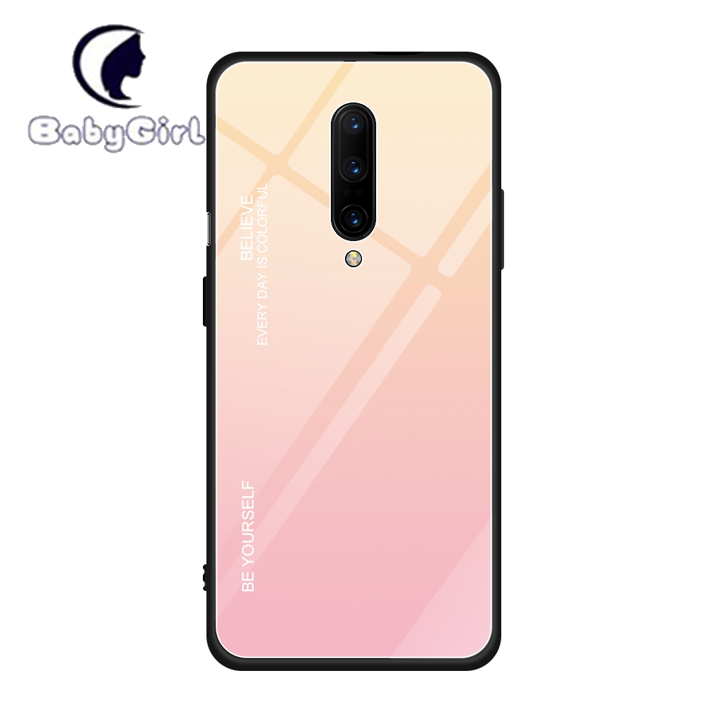 OnePlus 6 OnePlus 6T OnePlus 7 Pro OnePlus 7T Pro OnePlus 8 Pro Gradient Tempered Glass Cover Case