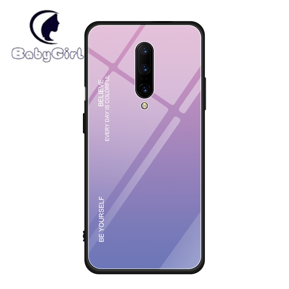 OnePlus 6 OnePlus 6T OnePlus 7 Pro OnePlus 7T Pro OnePlus 8 Pro Gradient Tempered Glass Cover Case
