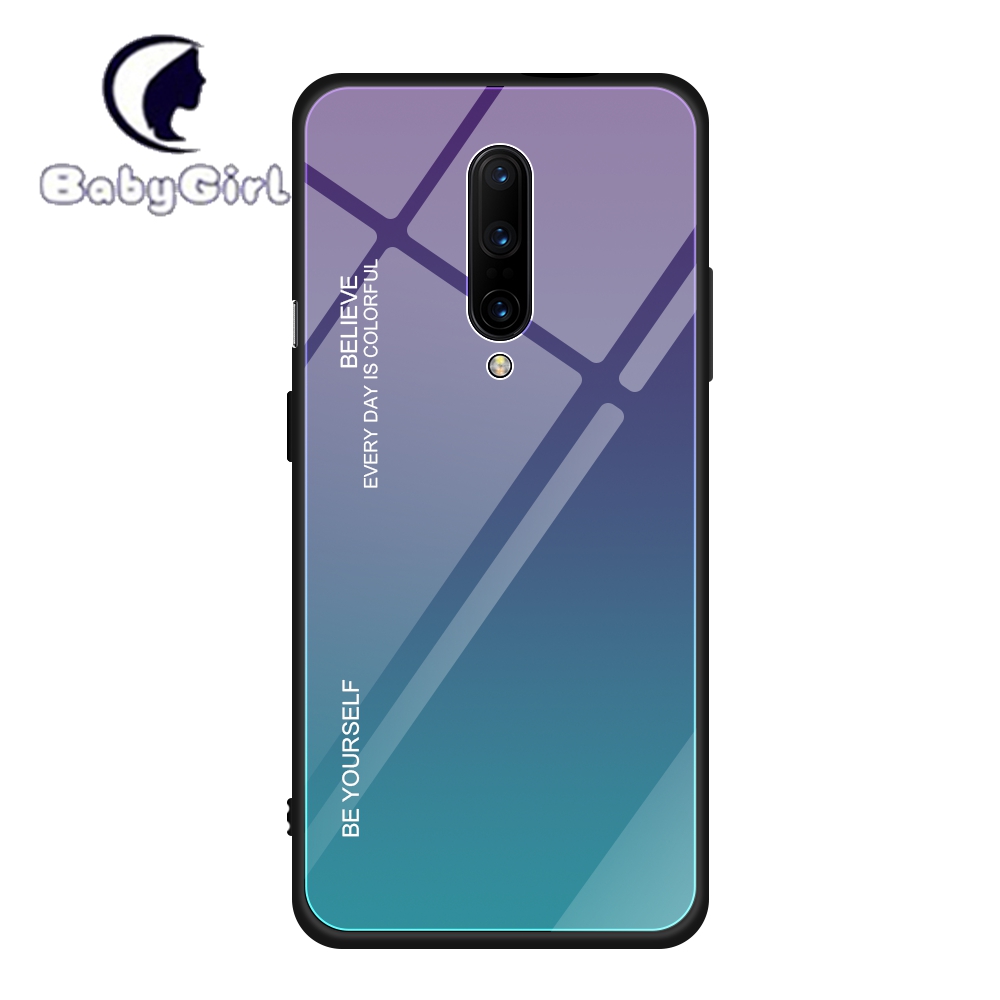 OnePlus 6 OnePlus 6T OnePlus 7 Pro OnePlus 7T Pro OnePlus 8 Pro Gradient Tempered Glass Cover Case