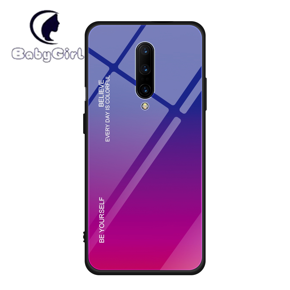 OnePlus 6 OnePlus 6T OnePlus 7 Pro OnePlus 7T Pro OnePlus 8 Pro Gradient Tempered Glass Cover Case