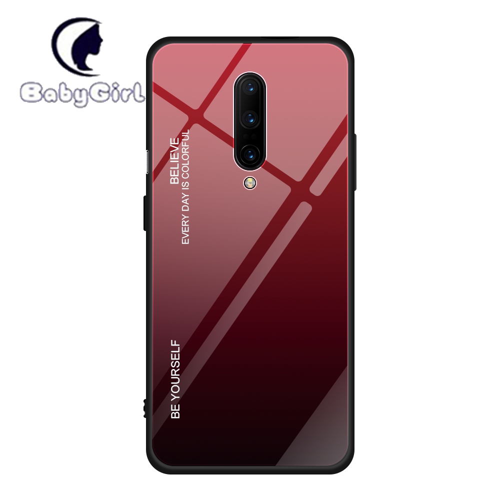 OnePlus 6 OnePlus 6T OnePlus 7 Pro OnePlus 7T Pro OnePlus 8 Pro Gradient Tempered Glass Cover Case