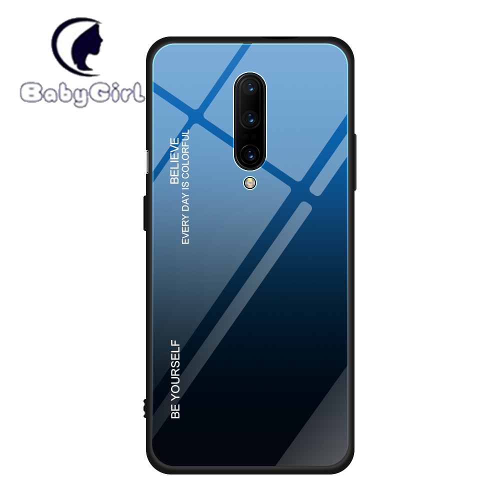 OnePlus 6 OnePlus 6T OnePlus 7 Pro OnePlus 7T Pro OnePlus 8 Pro Gradient Tempered Glass Cover Case