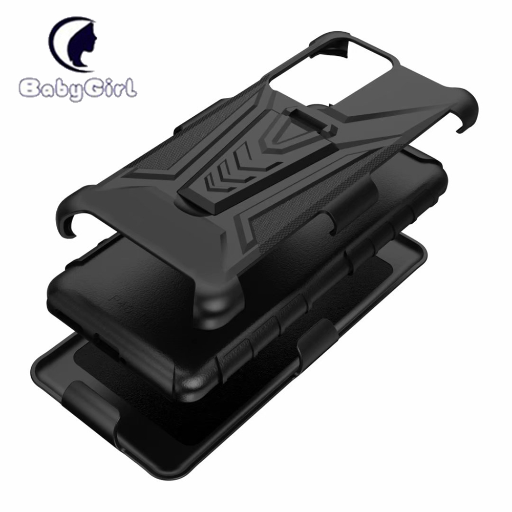 Samsung Galaxy A91 Galaxy S10 Lite 2020 Galaxy M80S Case, Combo Shell Cover Belt Clip Holster