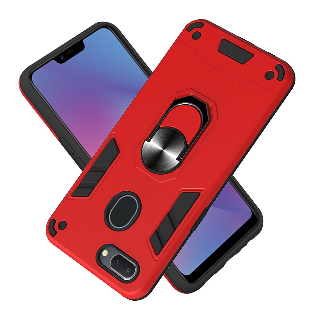 Oppo Realme 2 Case,  Oppo Realme A5 Case, 2 in 1 Dual Layer Shockproof Phone Shell Cover