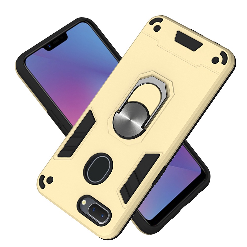 Oppo Realme 2 Case,  Oppo Realme A5 Case, 2 in 1 Dual Layer Shockproof Phone Shell Cover