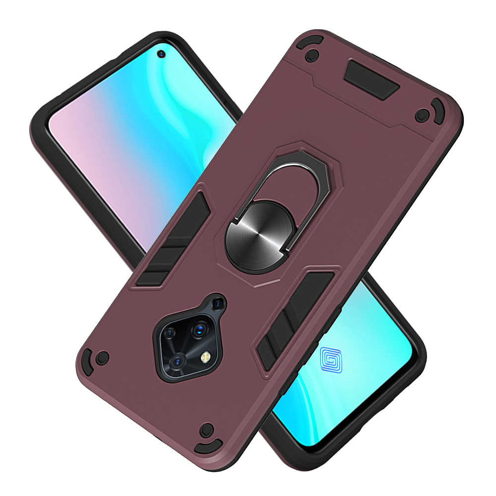 Vivo S5 Case, 2 in 1 Hybrid Ring Kickstand Protective Holder Dual Layer Shockproof Phone Case