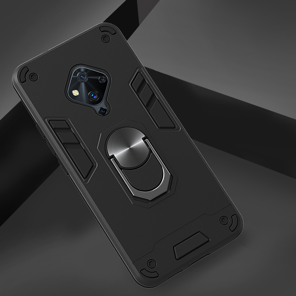 Vivo S5 Case, 2 in 1 Hybrid Ring Kickstand Protective Holder Dual Layer Shockproof Phone Case