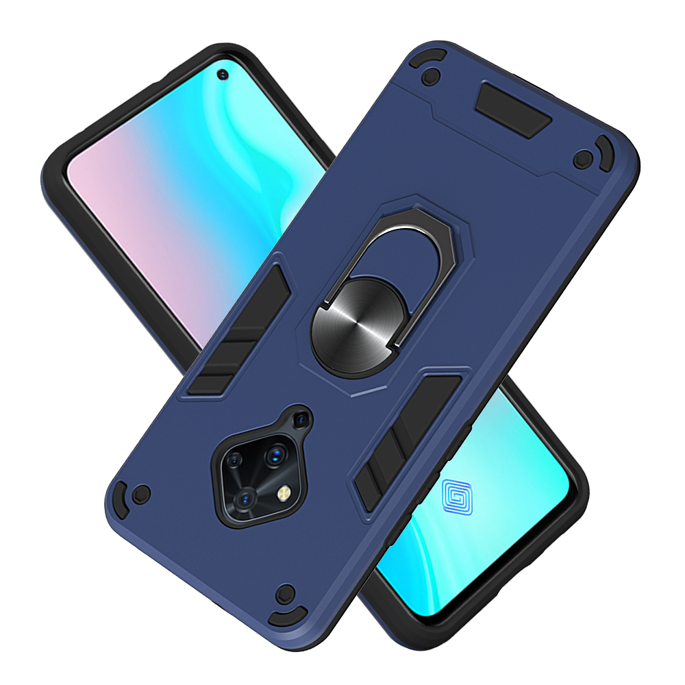 Vivo S5 Case, 2 in 1 Hybrid Ring Kickstand Protective Holder Dual Layer Shockproof Phone Case