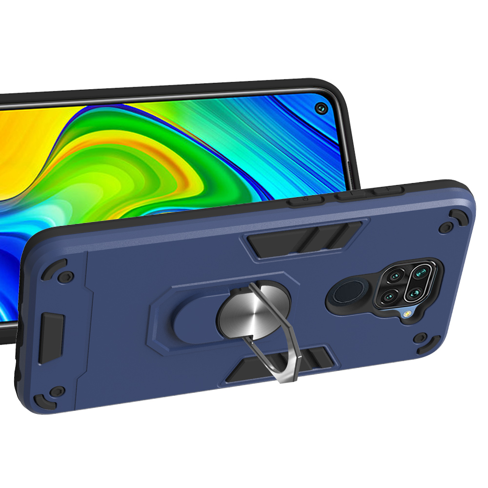 Xiaomi Mi 10 5G / Mi 10 Pro 5G Case,Armor Hard Plastic and Soft TPU with a Kickstand Bumper Cover