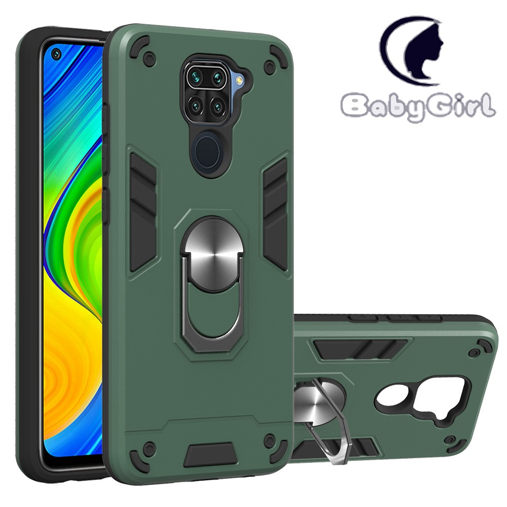 Xiaomi Mi 10 5G / Mi 10 Pro 5G Case,Armor Hard Plastic and Soft TPU with a Kickstand Bumper Cover
