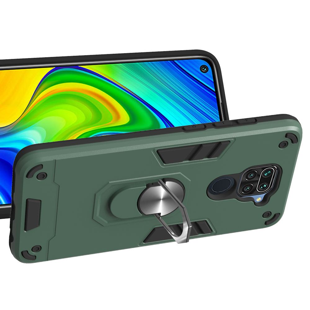 Xiaomi Mi 10 5G / Mi 10 Pro 5G Case,Armor Hard Plastic and Soft TPU with a Kickstand Bumper Cover