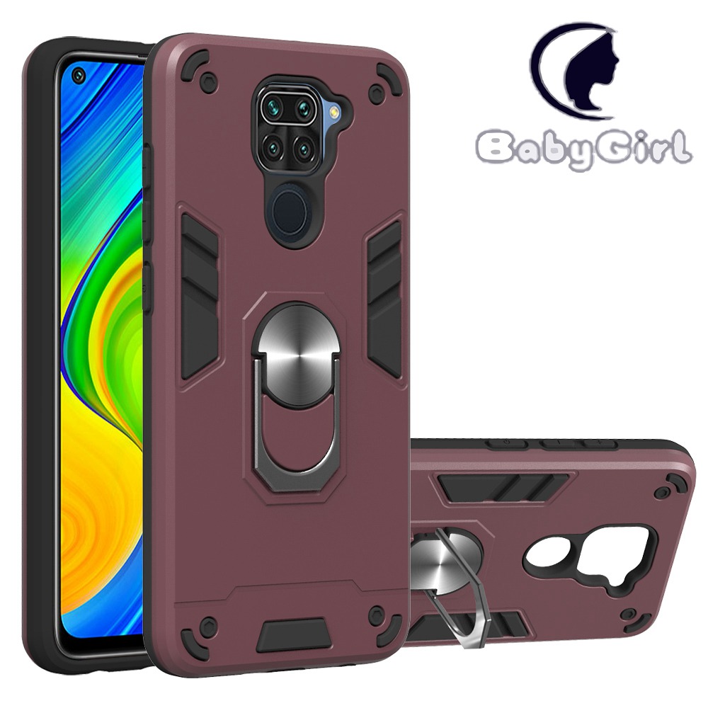 Xiaomi Mi 10 5G / Mi 10 Pro 5G Case,Armor Hard Plastic and Soft TPU with a Kickstand Bumper Cover