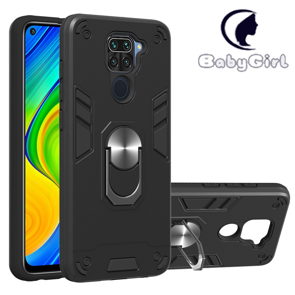 Xiaomi Mi 10 5G / Mi 10 Pro 5G Case,Armor Hard Plastic and Soft TPU with a Kickstand Bumper Cover