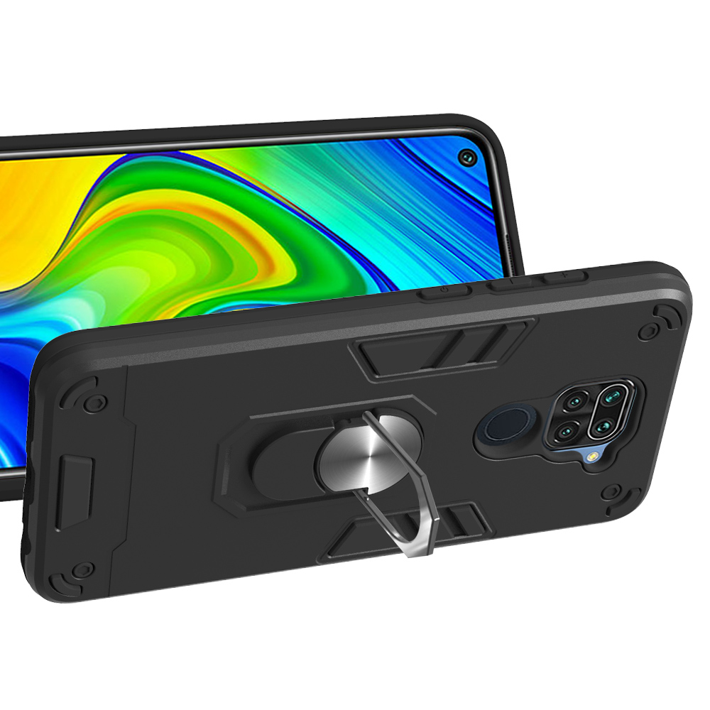 Xiaomi Mi 10 5G / Mi 10 Pro 5G Case,Armor Hard Plastic and Soft TPU with a Kickstand Bumper Cover