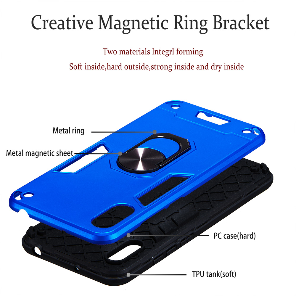 Huawei Y6 Pro 2019 (6.09 inch) Case, 2 in 1 Shockproof Hybrid Dual Layer Armor Defender Cover