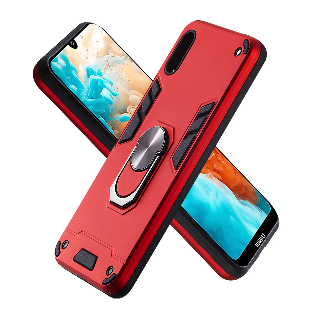 Huawei Y6 Pro 2019 (6.09 inch) Case, 2 in 1 Shockproof Hybrid Dual Layer Armor Defender Cover