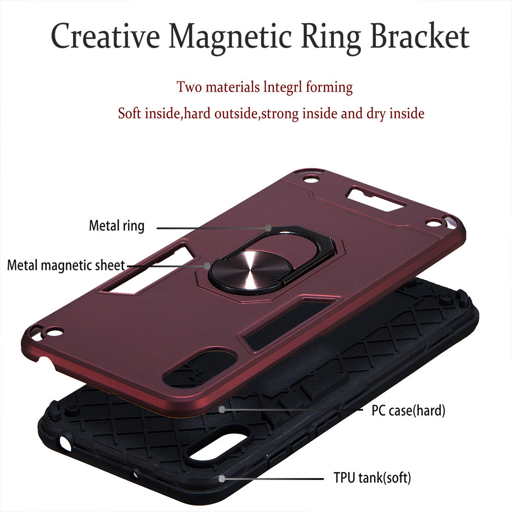 Huawei Y6 Pro 2019 (6.09 inch) Case, 2 in 1 Shockproof Hybrid Dual Layer Armor Defender Cover