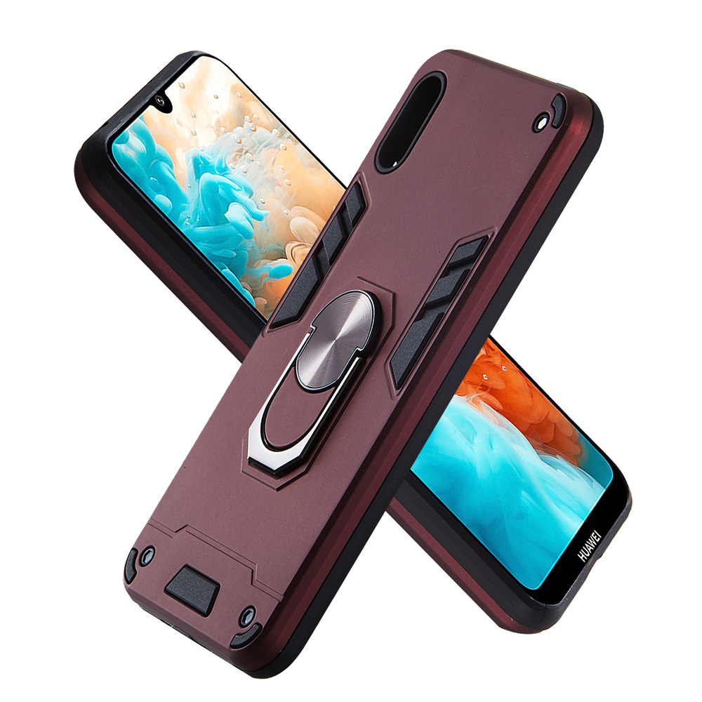 Huawei Y6 Pro 2019 (6.09 inch) Case, 2 in 1 Shockproof Hybrid Dual Layer Armor Defender Cover