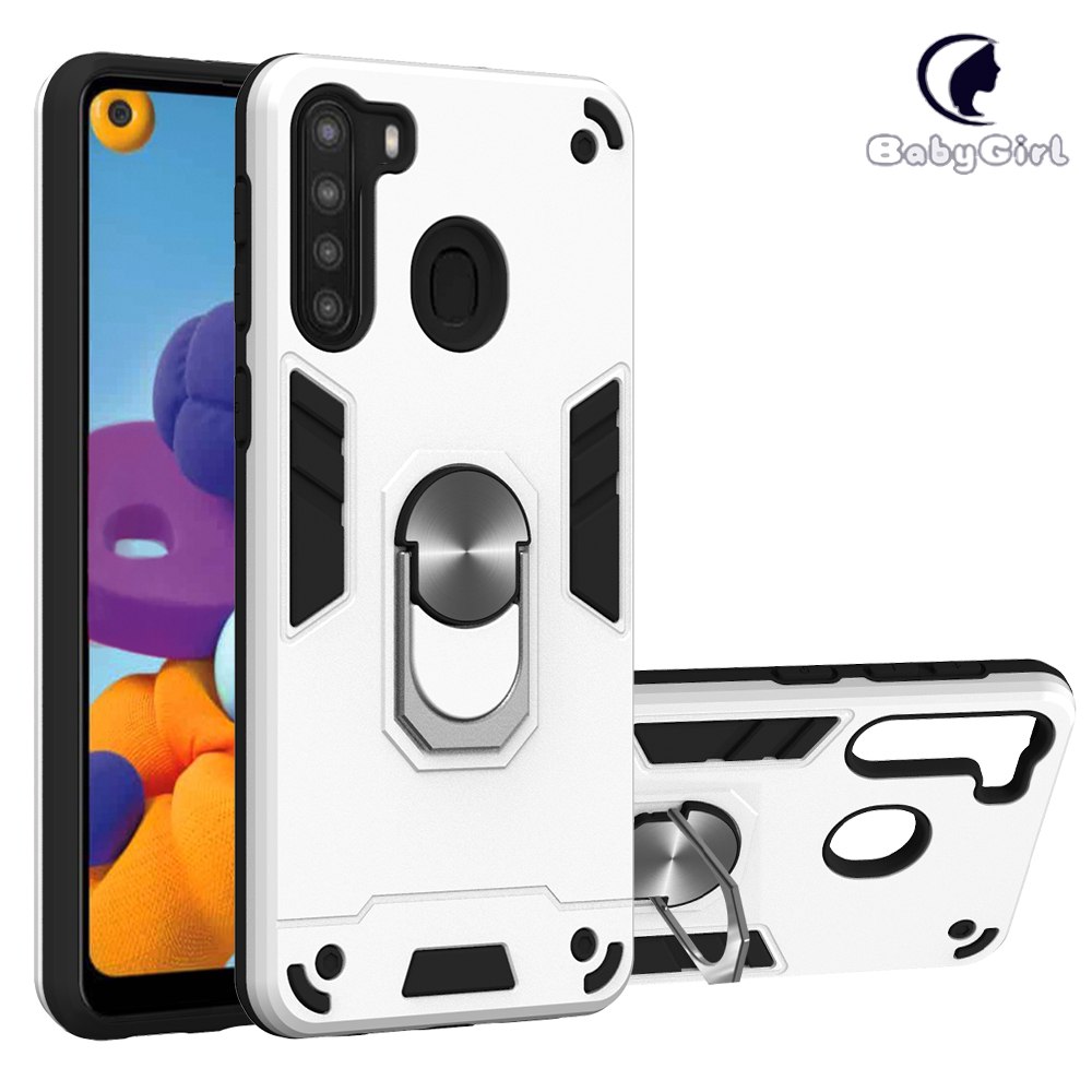 Samsung Galaxy A21 (EU version) Case, 2 IN 1 Shockproof Hybrid Dual Layer Armor Defender Phone Cover
