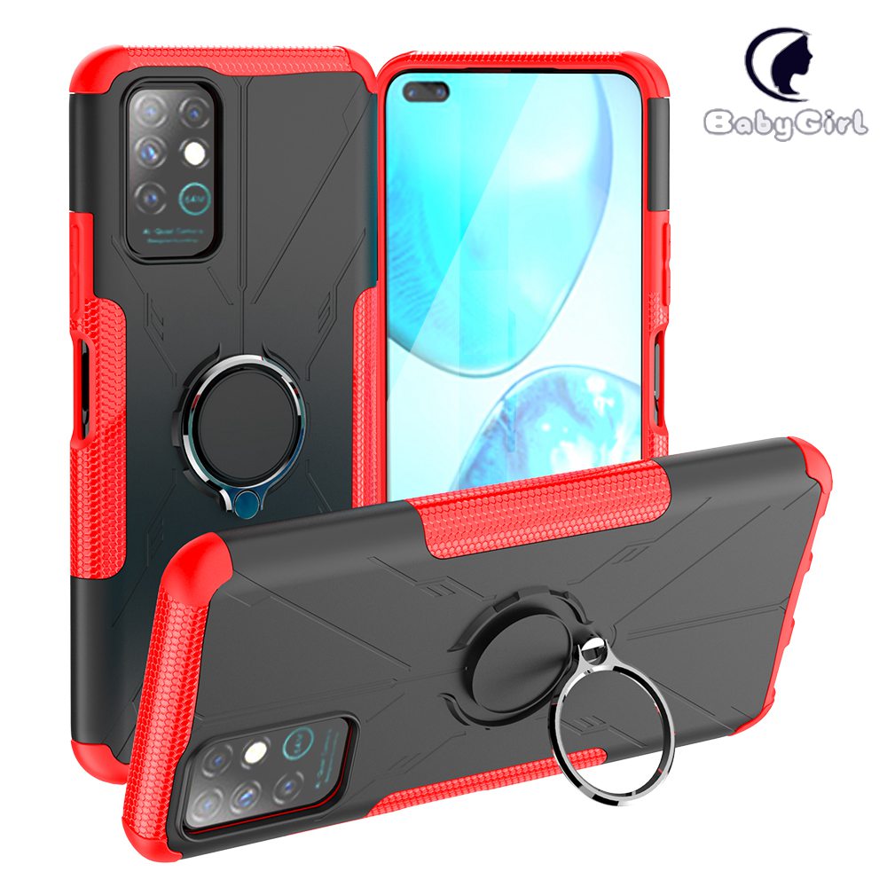 Infinix Note 8 X692 Case, Dual Layer Hybrid Armor Heavy Duty Shockproof Phone Cover Shell Skin