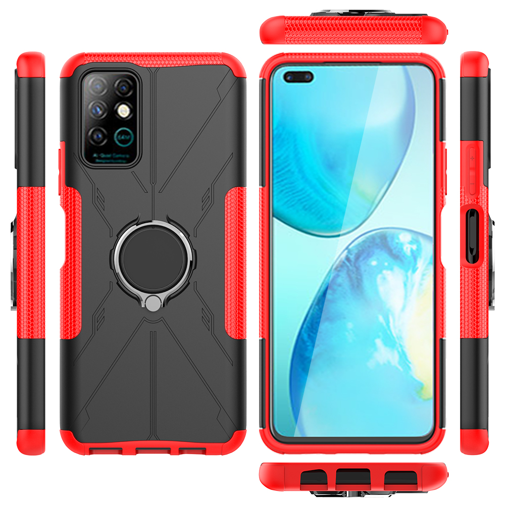 Infinix Note 8 X692 Case, Dual Layer Hybrid Armor Heavy Duty Shockproof Phone Cover Shell Skin