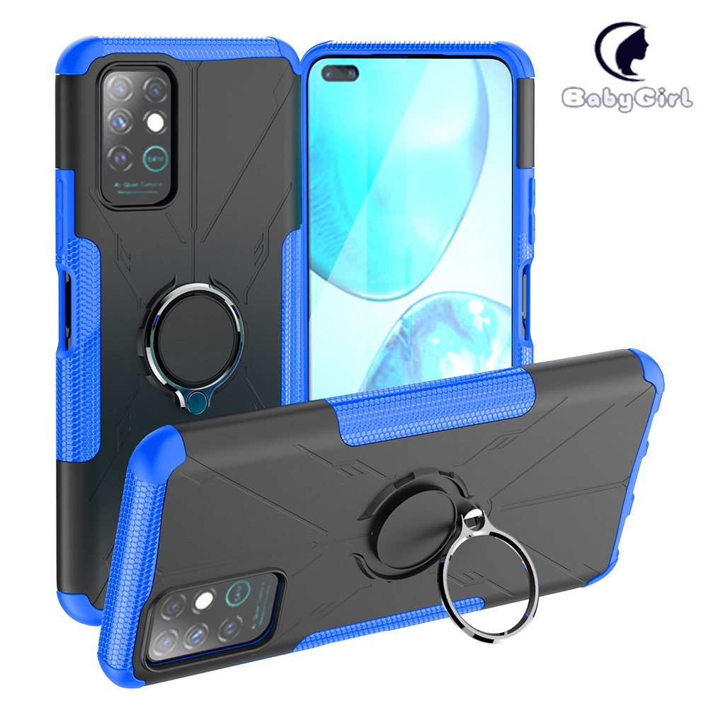 Infinix Note 8 X692 Case, Dual Layer Hybrid Armor Heavy Duty Shockproof Phone Cover Shell Skin
