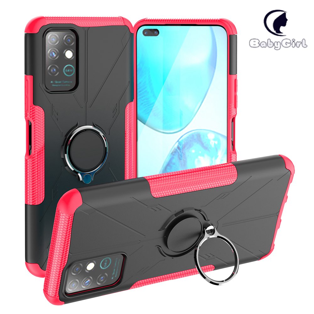 Infinix Note 8 X692 Case, Dual Layer Hybrid Armor Heavy Duty Shockproof Phone Cover Shell Skin