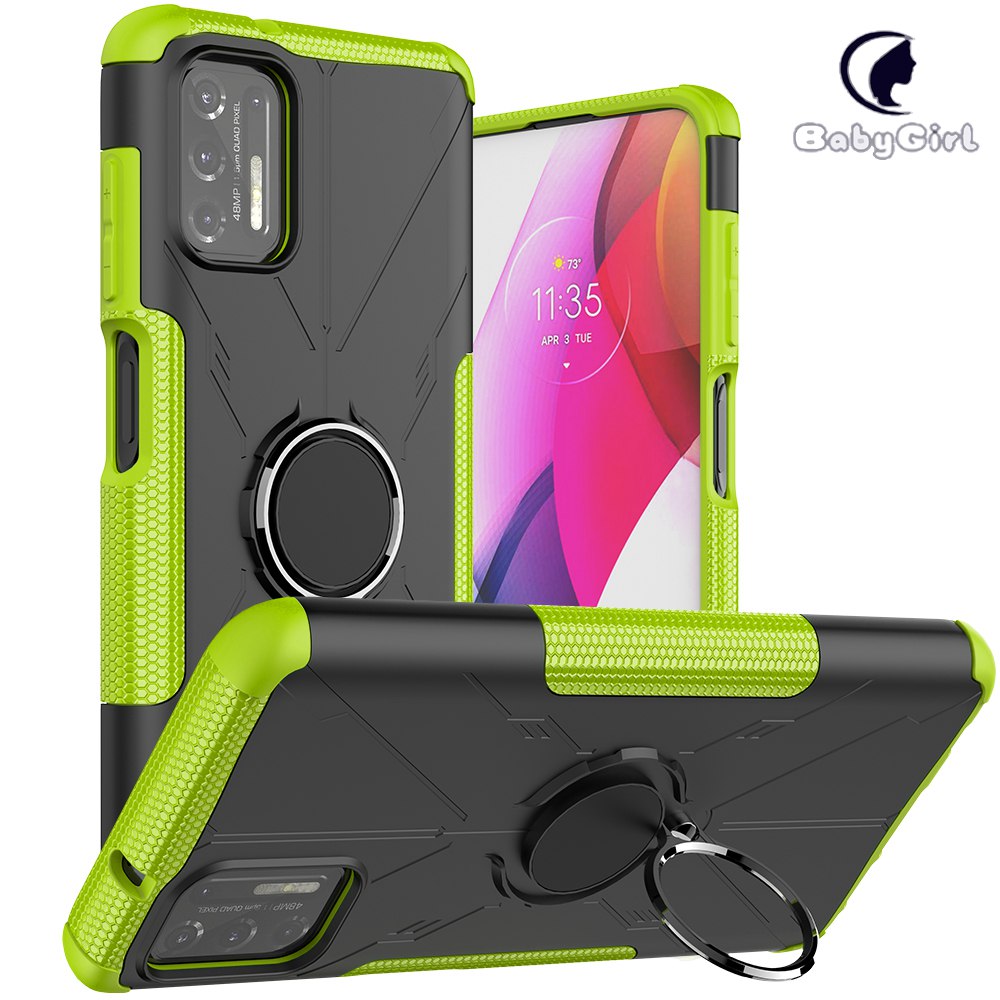 Motorola Moto G stylus 2021 Case, (TPU + PC) Dual Layer Hybrid Armor Heavy Duty Shockproof Cover