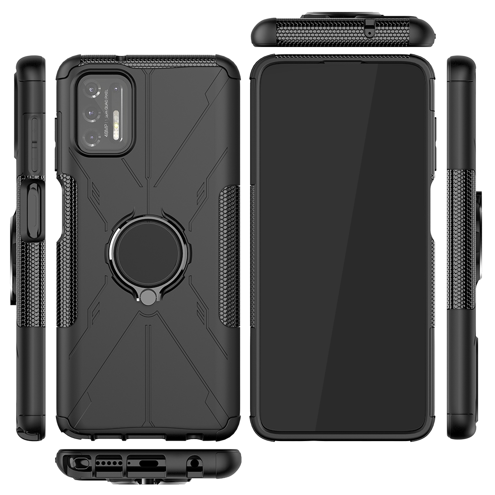 Motorola Moto G stylus 2021 Case, (TPU + PC) Dual Layer Hybrid Armor Heavy Duty Shockproof Cover