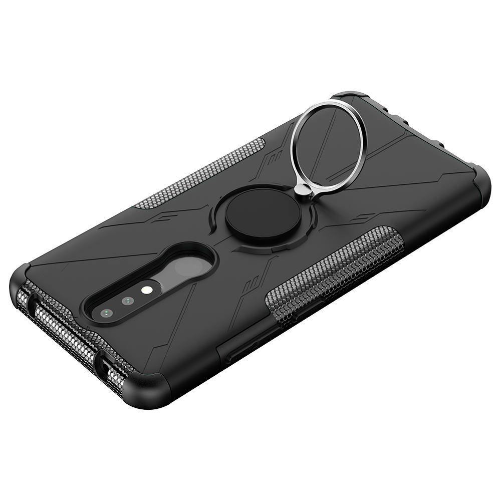 Nokia 2.4 Case, (TPU + PC) Dual Layer Hybrid Armor Heavy Duty Shockproof Phone Cover Shell