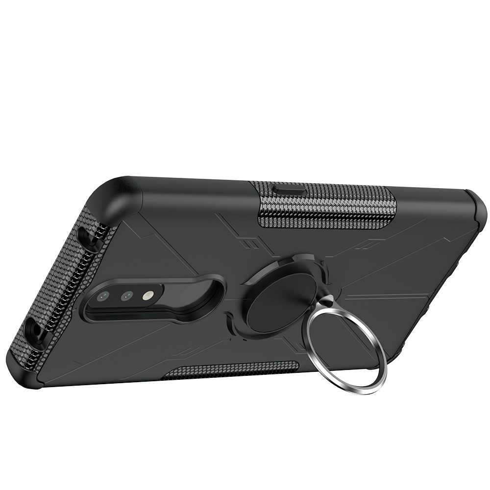 Nokia 2.4 Case, (TPU + PC) Dual Layer Hybrid Armor Heavy Duty Shockproof Phone Cover Shell