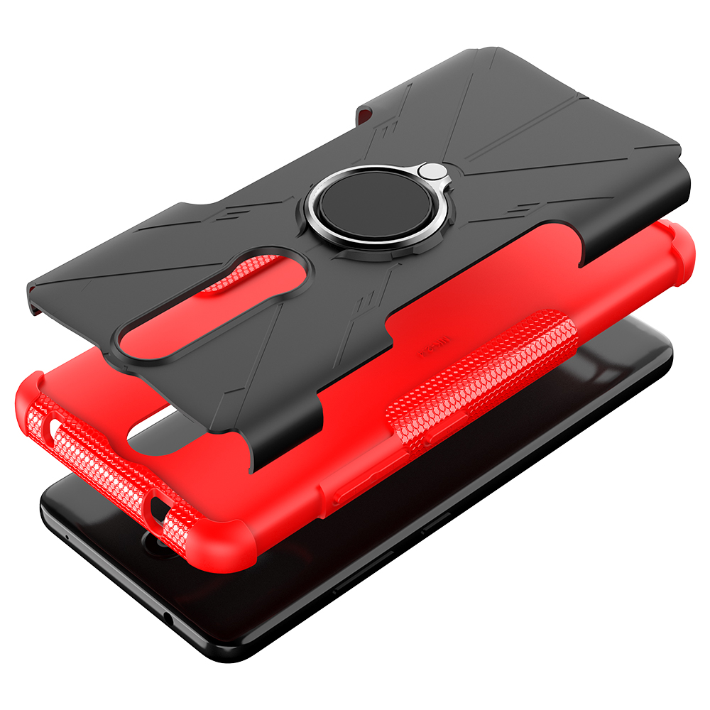 Nokia 2.4 Case, (TPU + PC) Dual Layer Hybrid Armor Heavy Duty Shockproof Phone Cover Shell