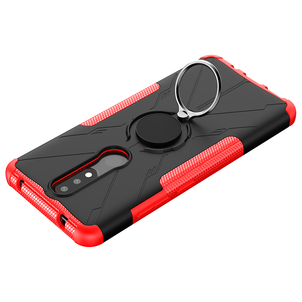 Nokia 2.4 Case, (TPU + PC) Dual Layer Hybrid Armor Heavy Duty Shockproof Phone Cover Shell