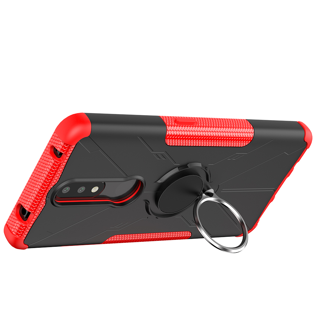Nokia 2.4 Case, (TPU + PC) Dual Layer Hybrid Armor Heavy Duty Shockproof Phone Cover Shell
