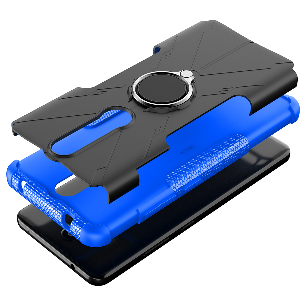 Nokia 2.4 Case, (TPU + PC) Dual Layer Hybrid Armor Heavy Duty Shockproof Phone Cover Shell
