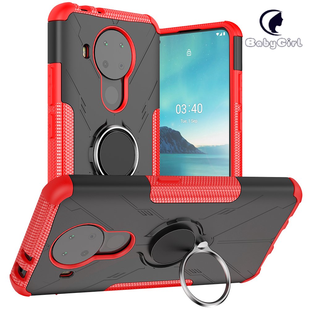 Nokia 5.4 Case, Nokia 3.4 Case, (TPU + PC) Dual Layer Hybrid Armor Heavy Duty Shockproof Phone Cover