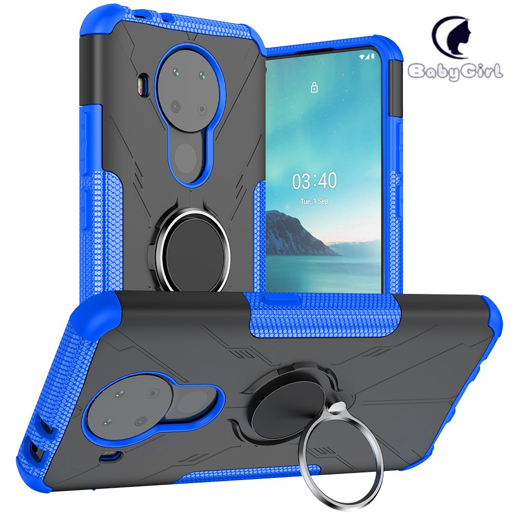 Nokia 5.4 Case, Nokia 3.4 Case, (TPU + PC) Dual Layer Hybrid Armor Heavy Duty Shockproof Phone Cover