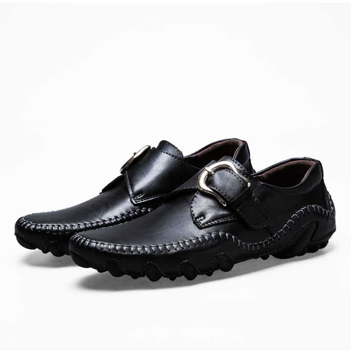 mens casual buckle shoes