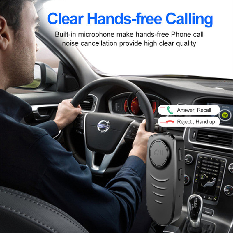 Portable Car Bluetooth 5.0 Audio Receiver 3.5mm AUX Wireless Bluetooth Adapter with HD Mic