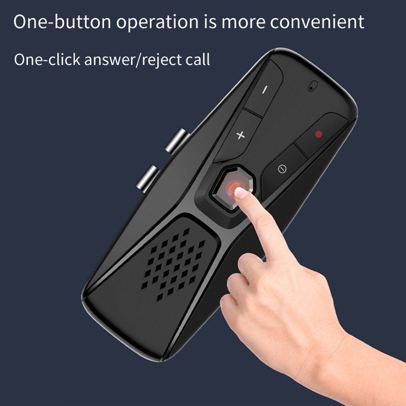 Bluetooth 5.0 In-car Speakerphone Wireless Handsfree Calling Car Kit Car Audio Receiver Music Player